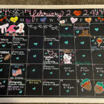 February Chalkboard Calendar Intended For February 2025 Chalkboard Calendar Ideas