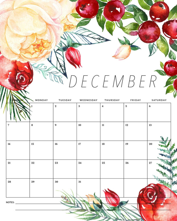 Printable Floral Calendar 2025 | Calendars 2025