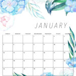 Free Printable 2025 Floral Calendar   The Cottage Market Throughout Printable Floral Calendar 2025 | CalendarCrazePrint.Com