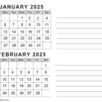 Free Printable January February Calendar 2025   Calendarkart Pertaining To January And February 2025 Calendar Printable