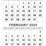 Free Printable January February Calendar 2025   Calendarkart With Regard To December January February Calendar 2025 Printable