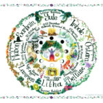 Introduction To Paganism, 2025 Lunar Calendar And Wheel (A4 With Pagan Calendar 2025 Printable | CalendarCrazePrint.Com