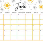 June 2025 Calendars   107 Free Printables | Printabulls With Regard To June 2025 Weekly Calendar Printable  | CalendarCrazePrint.Com