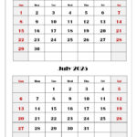 June And July 2025 Calendar Printable Pdf | Two Months Calendar Inside Printable Calendar June And July 2025 | CalendarCrazePrint.Com