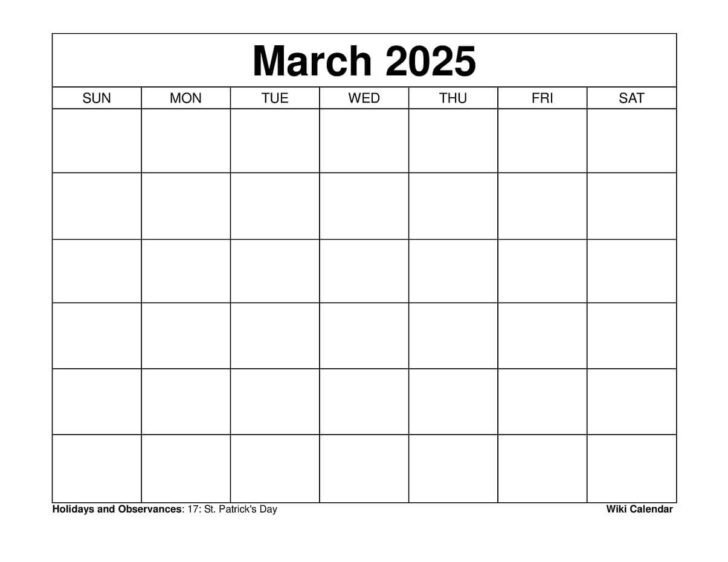 2025 Calendar Printable Wiki | Calendars 2025