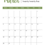 March 2025 Calendars   107 Free Printables | Printabulls Throughout  Calendars 2025 | CalendarCrazePrint.Com