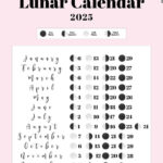 Moon Phase Calendar   12 Cute & Free Printable 2025 Lunar Calendars Within  Calendars 2025 | CalendarCrazePrint.Com