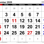 November 2025 Calendar | Templates For Word, Excel And Pdf Inside Printable November 2025 Calendar  | CalendarCrazePrint.Com