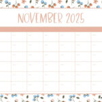 November 2025 Calendars   107 Free Printables | Printabulls Intended For  Calendars 2025 | CalendarCrazePrint.Com