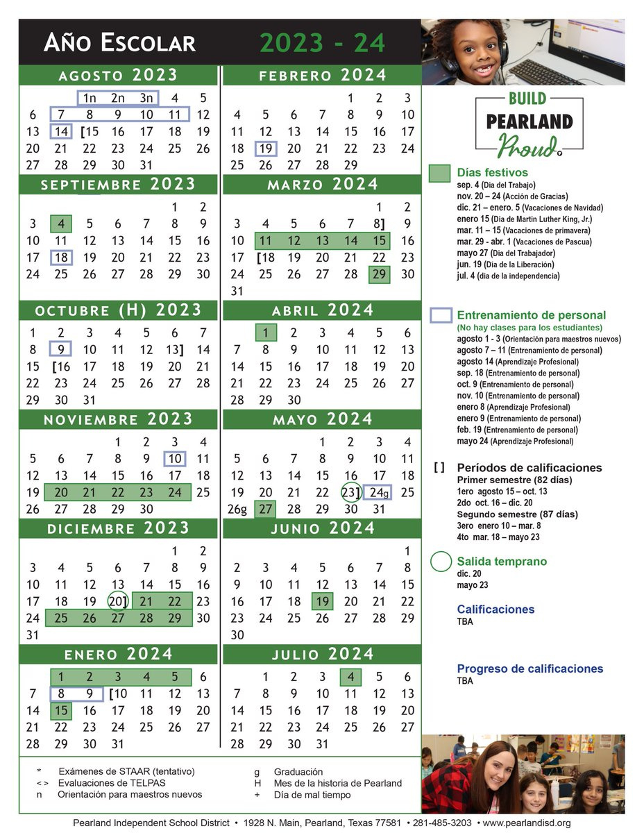 Pearland Isd On X: &amp;quot;The Board Of Trustees Approved The 2023-24 for Calendars 2025 | CalendarCrazePrint.Com