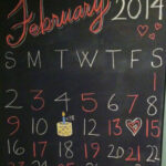 Pin Page With Regard To February 2025 Chalkboard Calendar Ideas