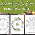 Rad Des Jahres Kalender 2024 2025 2026 Litha Lammas Mabon Samhain In Pagan Calendar 2025 Printable  | CalendarCrazePrint.Com