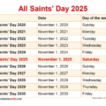 When Is All Saints' Day 2025? Throughout February 2025 Saints Calendar