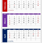 February To April 2025 Calendar Printable Pdf | Three Months Calendar Regarding Feb March April 2025 Calendar