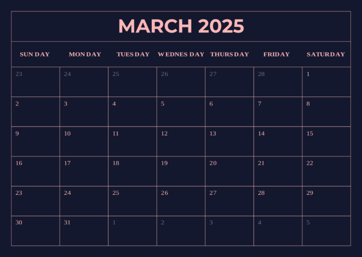 March Madness 2025 Calendar Printable