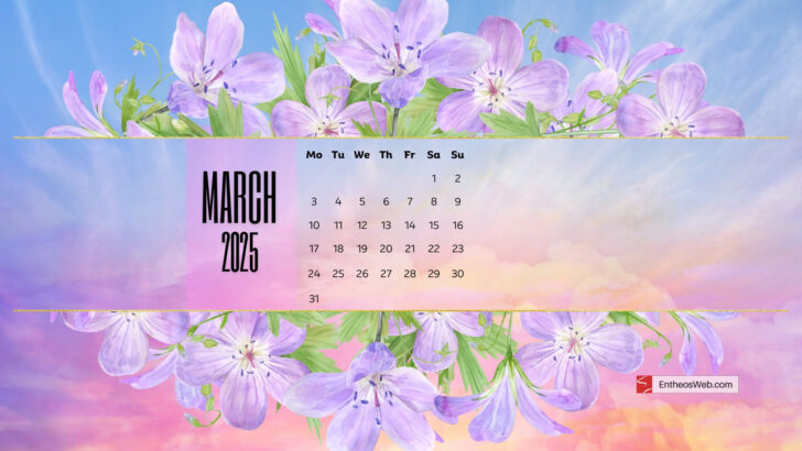 March 2025 Desktop Calendar