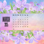 Free March 2025 Desktop Wallpaper Calendars | Entheosweb Intended For March Calendar Wallpaper 2025