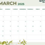 Free March 2025 Digital Calendar Template To Edit Online With Regard To March 2025 Editable Printable Calendar