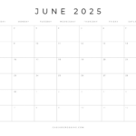 Free Printable 2025 Blank Calendar Templates (All 12 Months) In Blank March Calendar Printable 2025