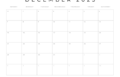 Free Printable 2025 Blank Calendar Templates (All 12 Months) within Blank March 2025 Calendar Free Printable