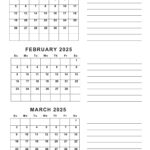 Free Printable January To March 2025 Calendar   Calendarkart Inside Jan Feb And March 2025 Calendar Fre Printable