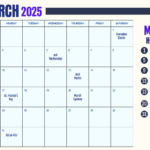 Free Printable March 2025 Calendar With Holidays Template To Edit Inside March Madness 2025 Calendar