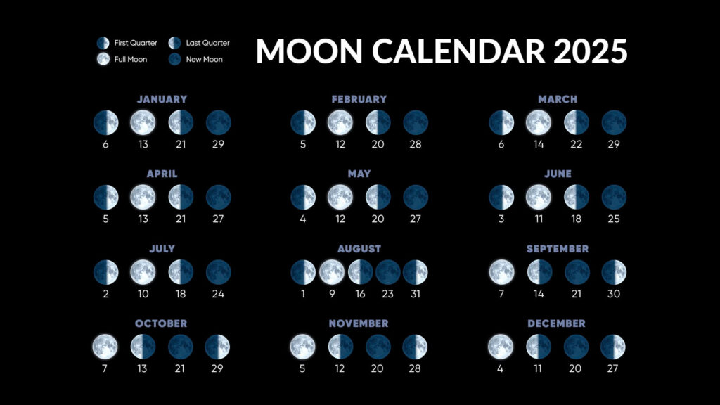 Full Moons 2025 | Full Moon Calendar 2025 | Next Full Moon With March Moon Phase Calendar 2025