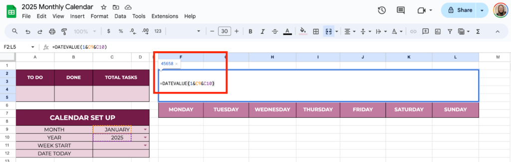 How To Create A 2025 Monthly Calendar In Google Sheets   Filedrop Pertaining To Google Calendar Always Open In March 2025