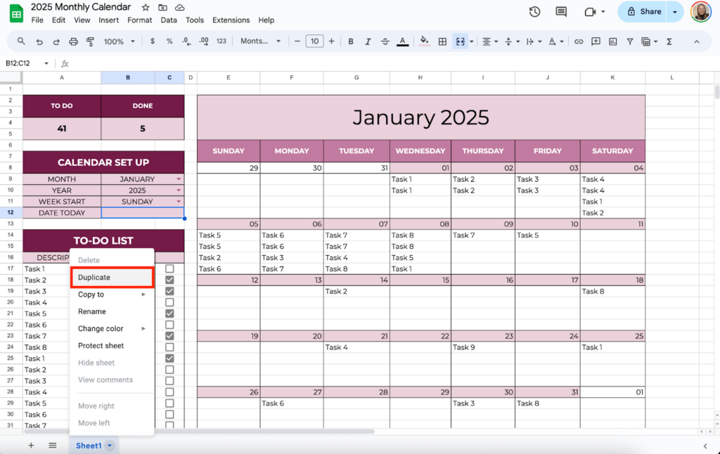 How To Create A 2025 Monthly Calendar In Google Sheets   Filedrop Pertaining To Google Calendar Always Open In March 2025