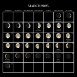 Jurlique Moon Calender 2025 楽しく With Moon Calendar March 2025