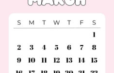 March 2025 Calendar – 20 Cute & Free Printables | Saturdaygift intended for March 2025 Calendar Cute