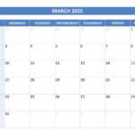 March 2025 Calendar  Calendar.best In March 2025 Holiday Calendar