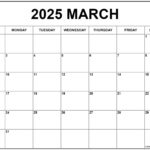 March 2025 Calendar | Free Printable Calendars For Blank Calendar March 2025 Free Printable