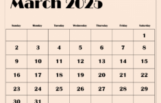 March 2025 Calendar Printable Pdf Template With Holidays in Month Of March Calendar 2025