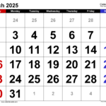 March 2025 Calendar | Templates For Word, Excel And Pdf In Show Me March Calendar 2025