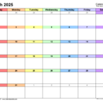 March 2025 Calendar | Templates For Word, Excel And Pdf Throughout March 2025 Calendar Printable Excel