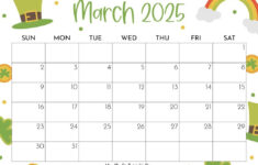 March 2025 Calendars – 107 Free Printables | Printabulls inside Cute March Calendar Printable 2025