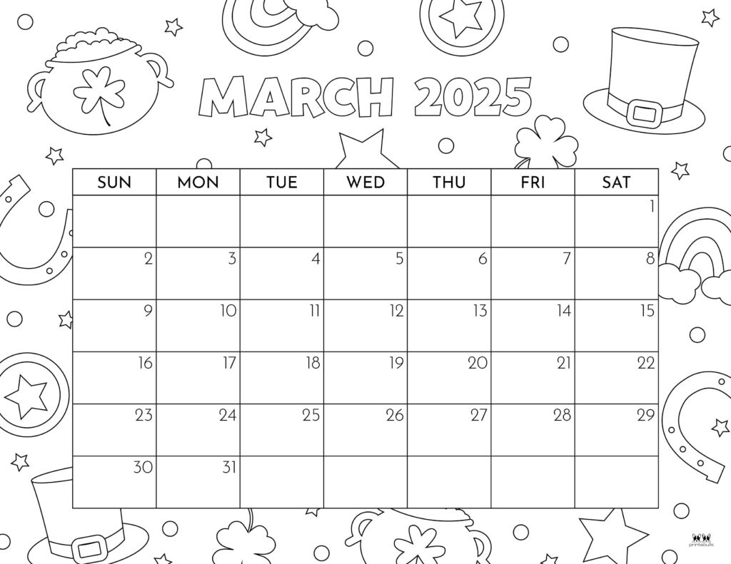 March 2025 Calendars - 107 Free Printables | Printabulls intended for March Calendar Numbers Printable 2025