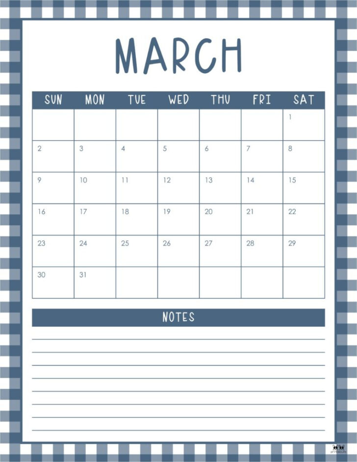 March 2025 Calendar Printable Excel