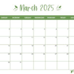 March 2025 Calendars   107 Free Printables | Printabulls With Regard To March 2025 Calendar Printable With Notes