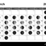 March 2025 Lunar Calendar, Moon Cycles, Moon Phases Stock Photo For March 2025 Moon Calendar