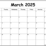 March 2025 Monday Calendar | Monday To Sunday In Printable Calendar March 2025 Monday Start