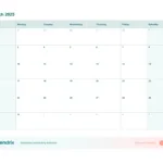 March 2025 Printable Calendar (Word, Excel, Pdf)   Agendrix With Regard To Free Printable March 2025 Calendar Word