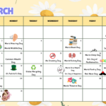 March Events Calendar 2025   Free Worksheet | Uk Throughout Calendar Events In March 2025