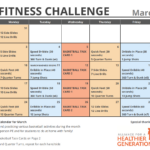 March Printable Fitness Challenge Calendar   S&S Blog Throughout March Madness 2025 Calendar Printable