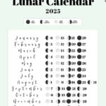 Moon Phase Calendar   12 Cute & Free Printable 2025 Lunar Calendars For March Moon Phase Calendar 2025