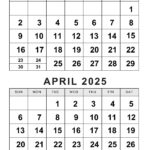 Printable March April 2025 Calendar | Calendarkart For March April Printable Calendar 2025