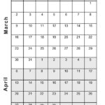 Printable March April 2025 Calendar | Calendarkart In Calendar March April 2025