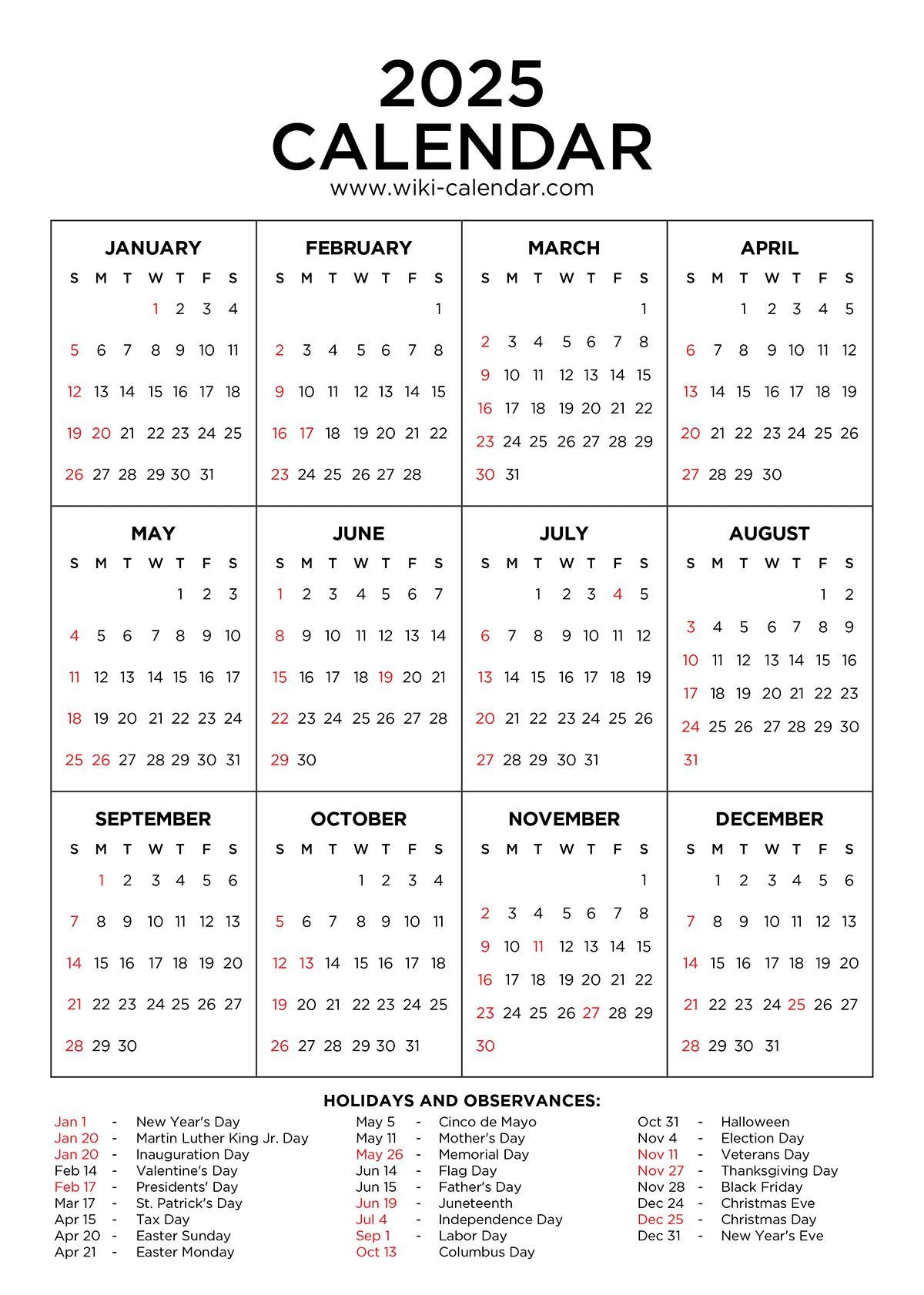 Year 2025 Calendar Printable - Wiki Calendarwiki Calendar - Issuu inside Wiki Calendar March 2025