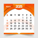 2025 Calendar Month Of May Vector Template Download On Pngtree With Regard To 2025 Calendar May Month